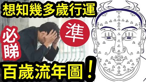 百歲流年圖 面相|1到100歲，面相流年氣運圖教你如何看自己的面相